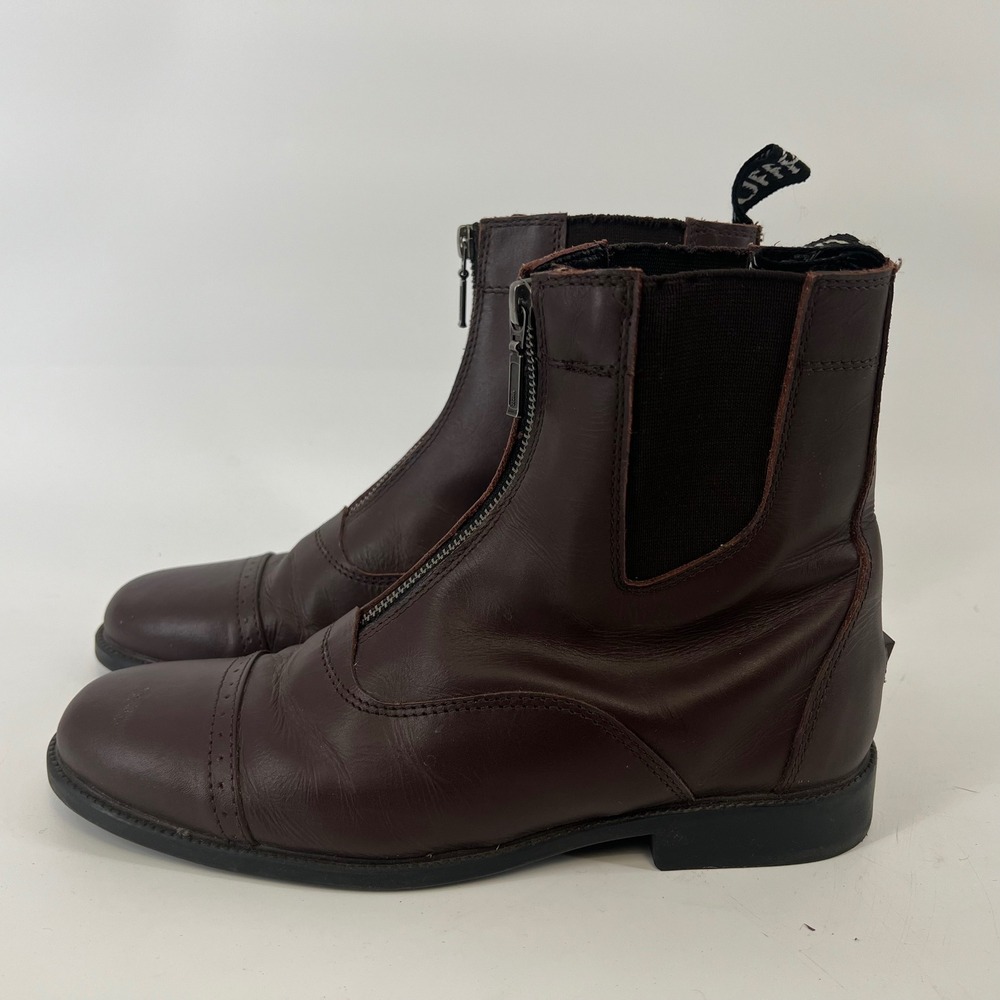 TuffRider Baroque 3037 Paddock Boots Womens 8.5 Brown Leather Equestrian Riding